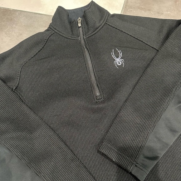 Mens Spyder Half Zip Sweater (M) - Picture 2 of 5